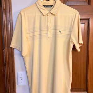 Travis Matthew Men’s Yellow Polo - Medium
